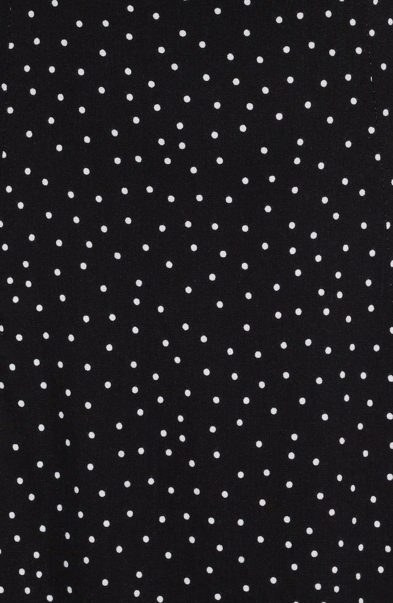 Petal & Pup Stasia Halter Midi Dress, Alternate, color, Black White