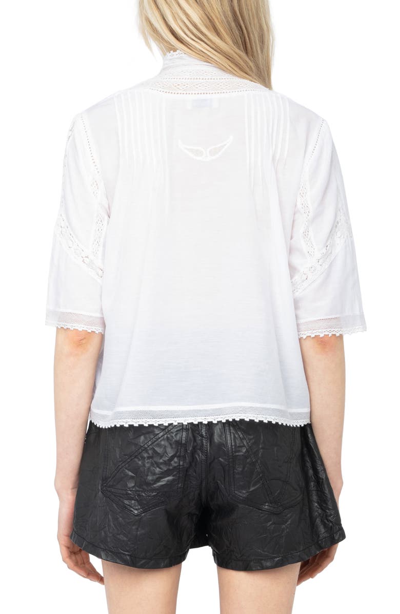 Zadig & Voltaire Tanos Tomboy Button-Up Shirt, Alternate, color, Judo