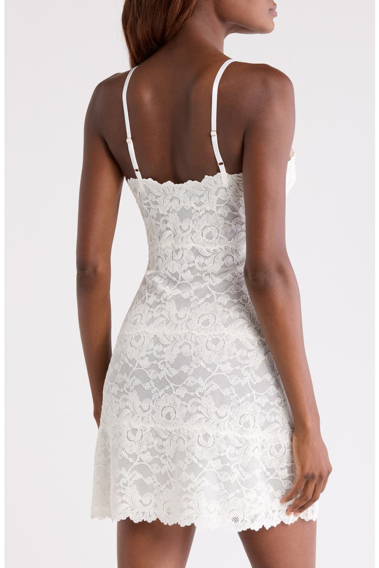 Peony Lace Chemise, Alternate, color, WARM WHITE