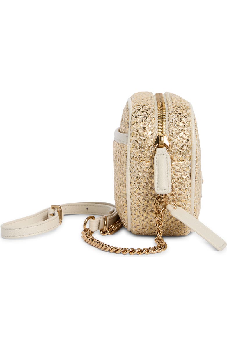 Kurt Geiger London Chiswick Faux Raffia Camera Bag, Alternate, color, Open Yellow