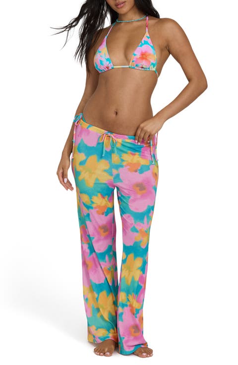 Lookin' Fresh Print Cover-Up Pants