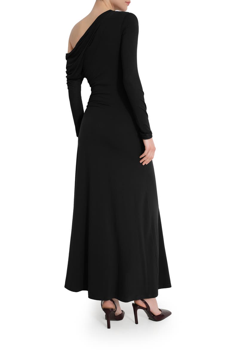 Ambrose Off the Shoulder Maxi Dress, Alternate, color, BLACK