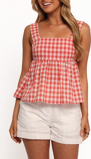 Chatham Gingham Babydoll Tank