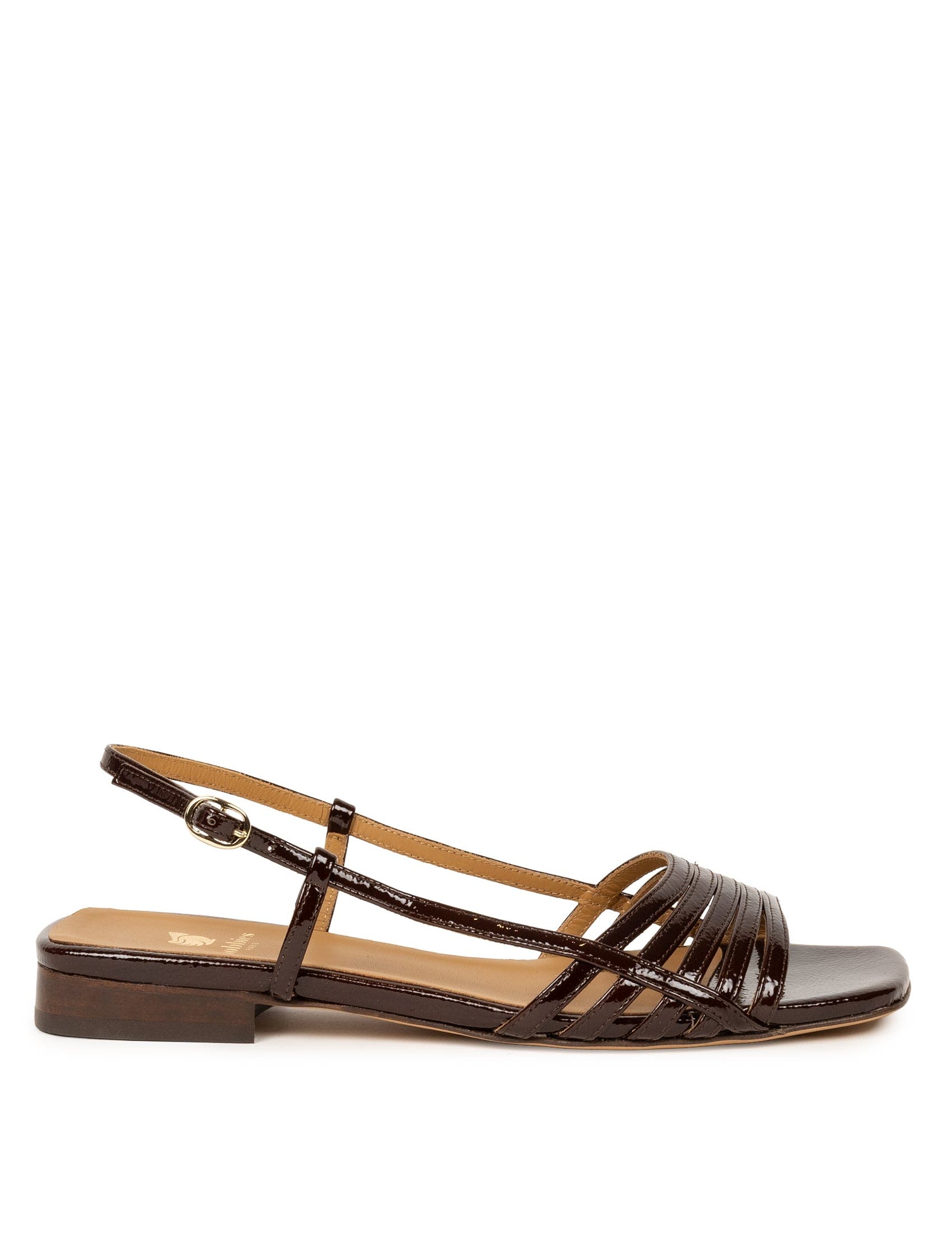 Diana Flat Sandals, Alternate, color, Ganache