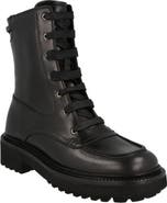 FERRAGAMO Leather Combat Boot