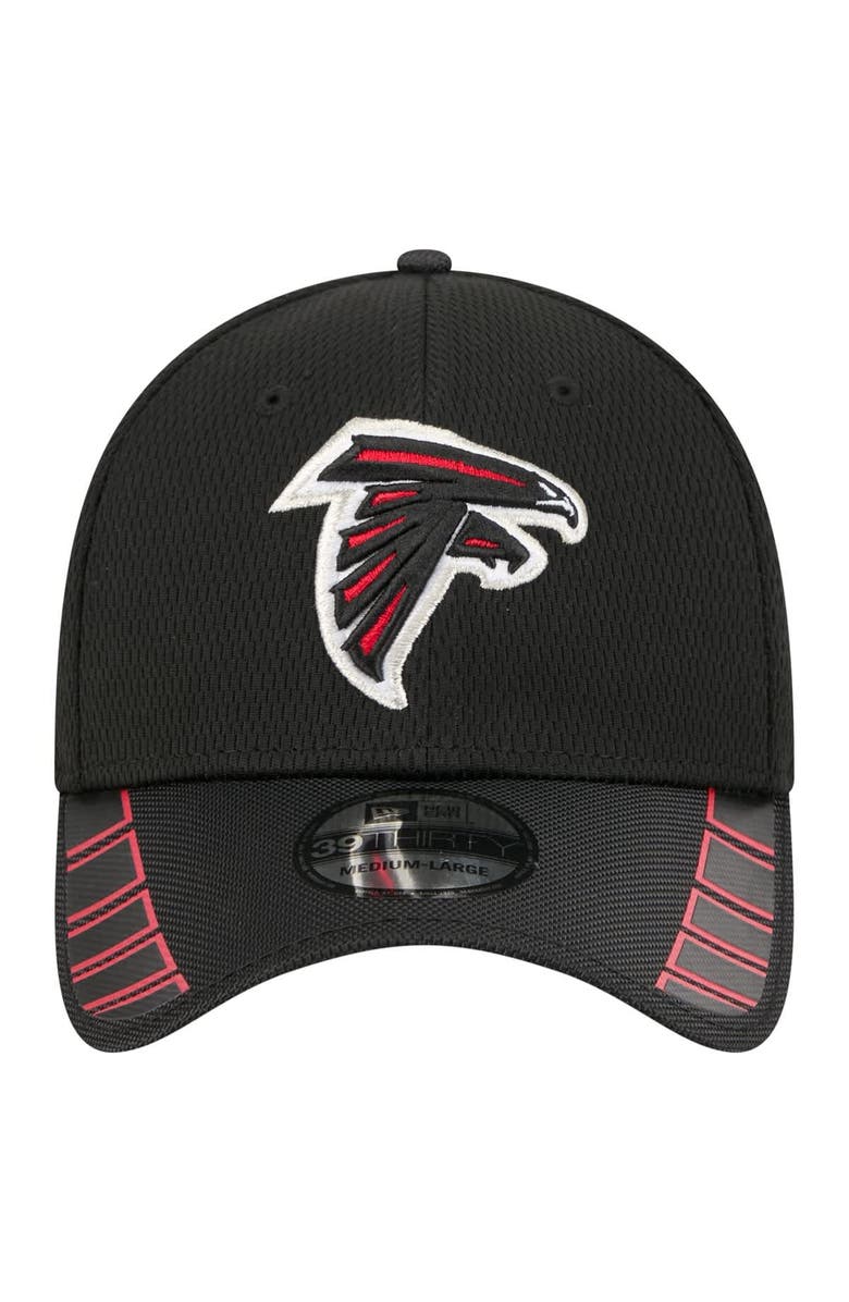 New Era Men's New Era Black Atlanta Falcons Visor Hit 39THIRTY Flex Hat, Alternate, color, Black