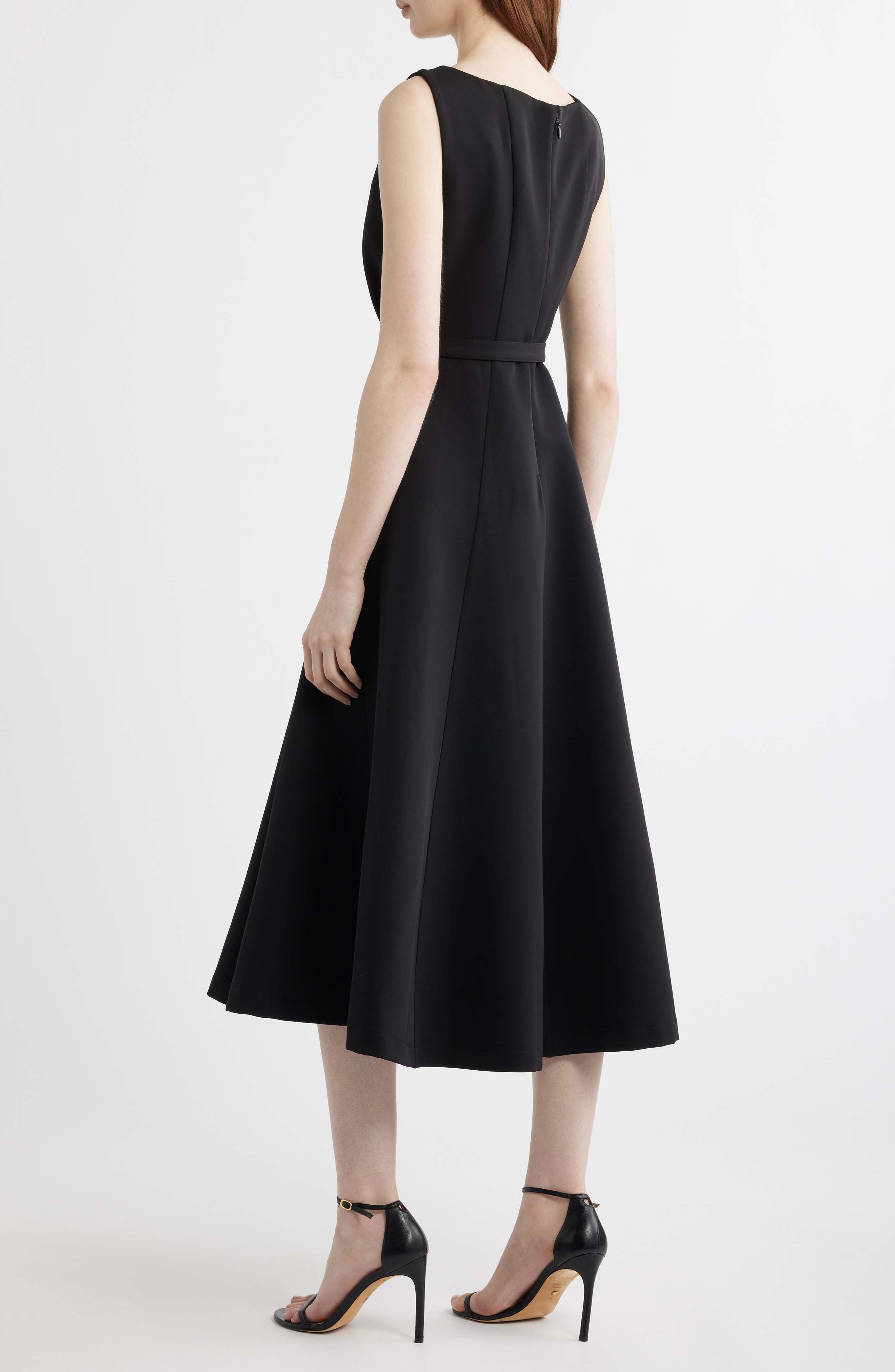 Belted Fit & Flare Dress - image 2