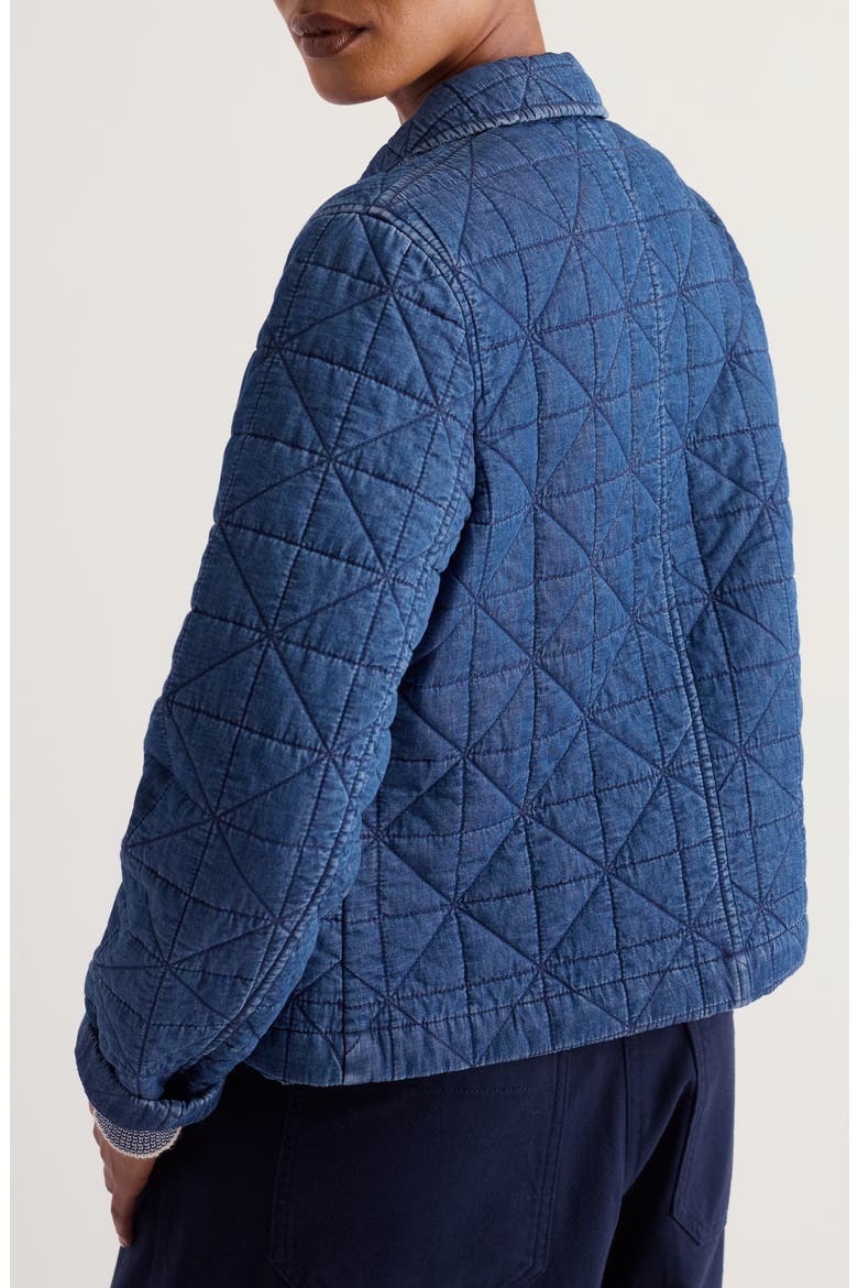Incoming Tide Quilted Jacket, Alternate, color, MID WASH INDIGO