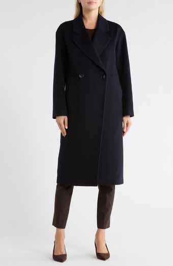Fleurette Double Breasted Wool Blend Coat