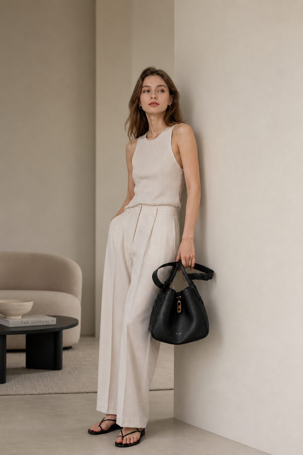 Cotswolds Genuine Pebble Leather Shoulder Bag, Alternate, color, Black