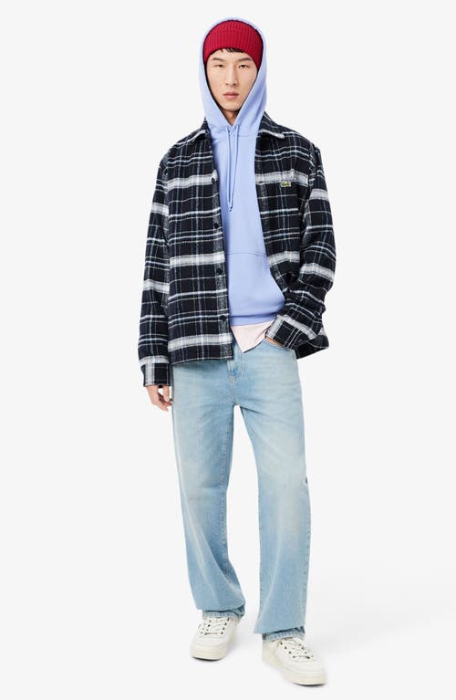 Lacoste Wool Cuff Beanie In Red