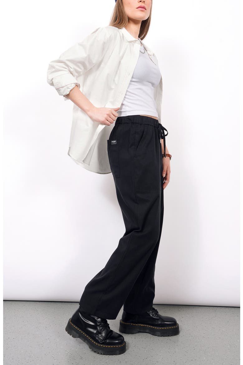 The Everyday Drawstring Pant, Alternate, color, BLACK