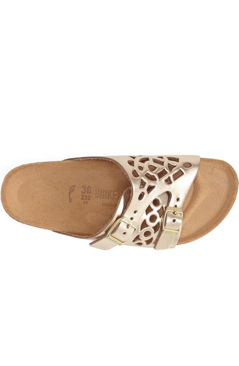 Birkenstock 'Bellary' Metallic Slide Sandal, Alternate, color,