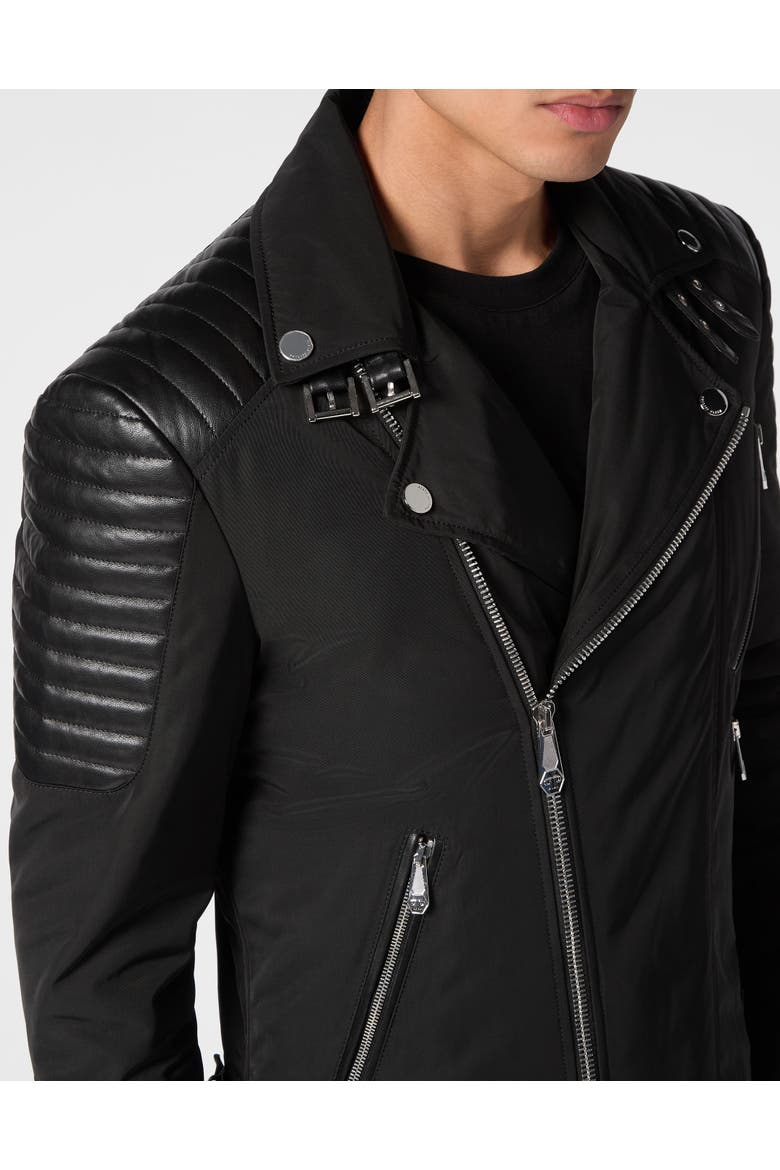Biker Jacket Men, Alternate, color, black