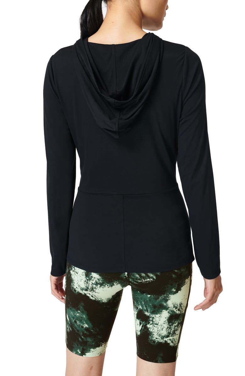 Sweaty Betty Tori Twist Front Hooded Pullover, Alternate, color, 