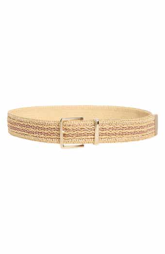 Woven Faux Straw Belt