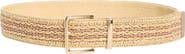 Steve Madden Woven Faux Straw Belt