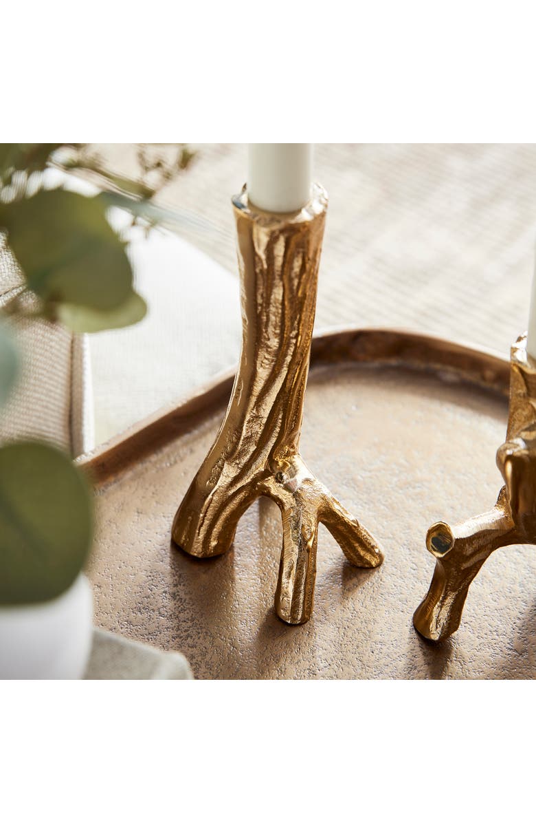 Napa Home & Garden Hyde Taper Holders St/2, Alternate, color, Gold