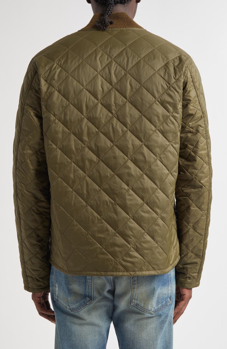 Double RL Quilted Reversible Jacket, Alternate, color, Vintage Olive/ Sage