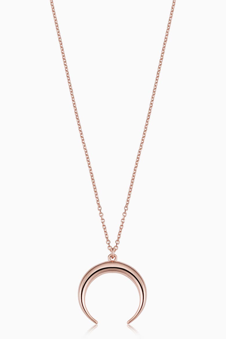 14K Gold Wall Street Pendant Necklace, Main, color, Rose Gold