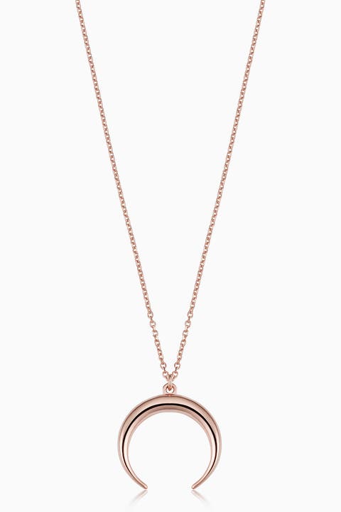 14K Gold Wall Street Pendant Necklace