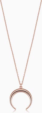 Oradina 14K Gold Wall Street Pendant Necklace