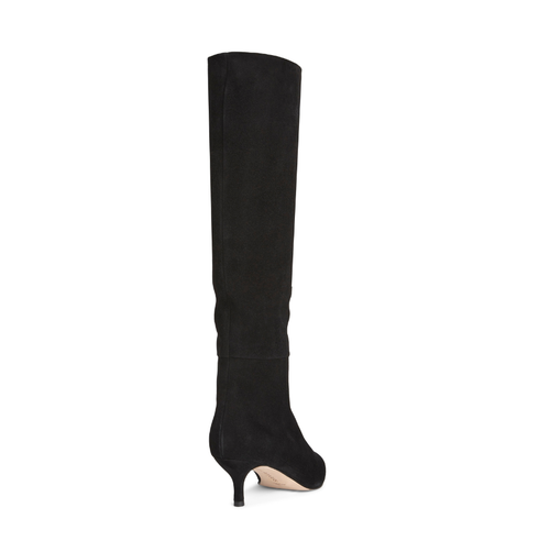 Shop Neil J. Rodgers Eva Slouch Boot In Black Suede