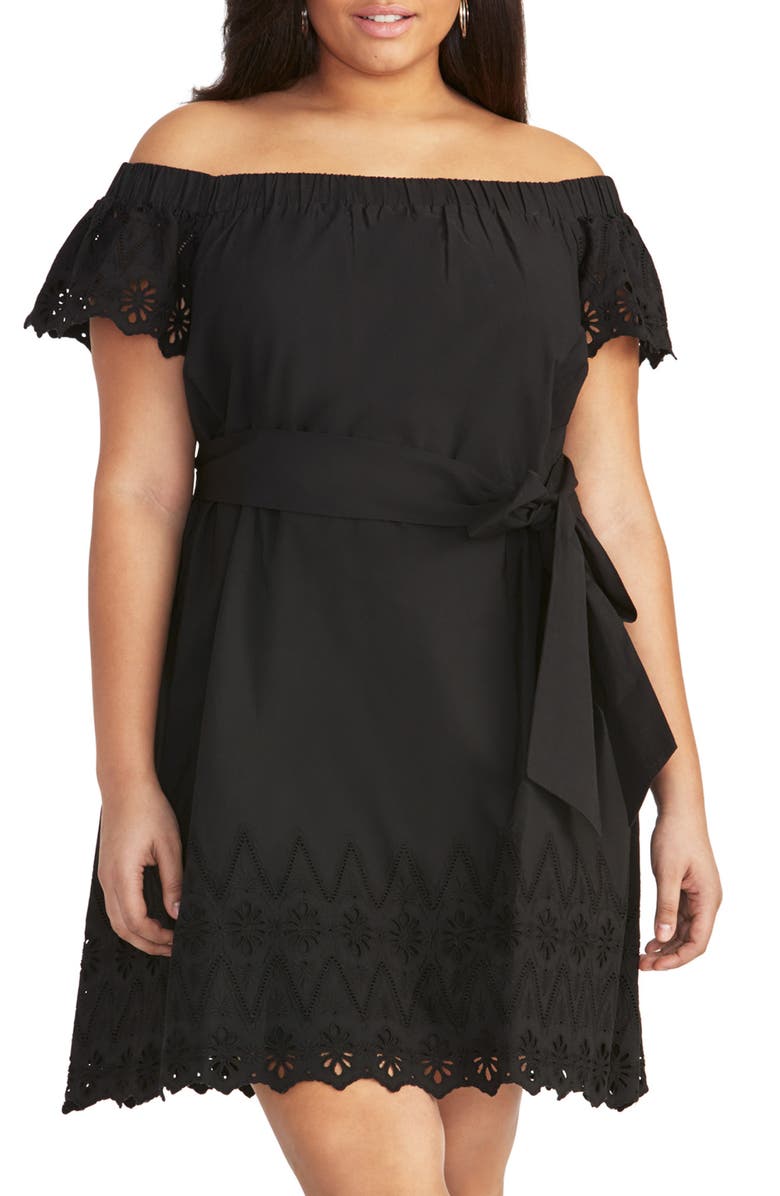 RACHEL Rachel Roy Ilenia Off the Shoulder Sundress, Main, color, 