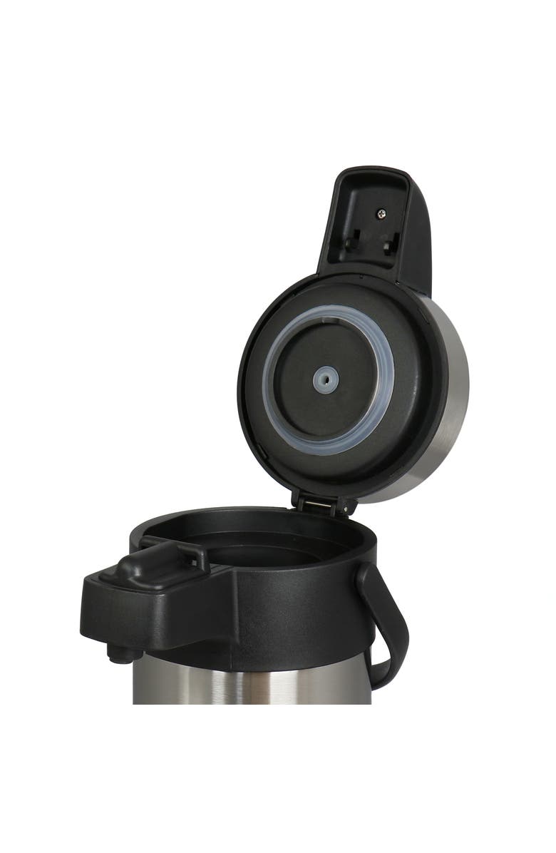 Megachef 3.17 Quart Stainless Steel Vacuum Body Pump Cap Air Pot, Alternate, color, Silver