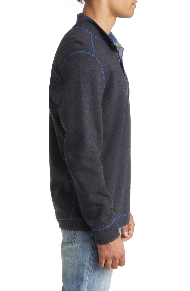 Tommy Bahama Fliprider Reversible Quarter Snap Pullover, Alternate, color,