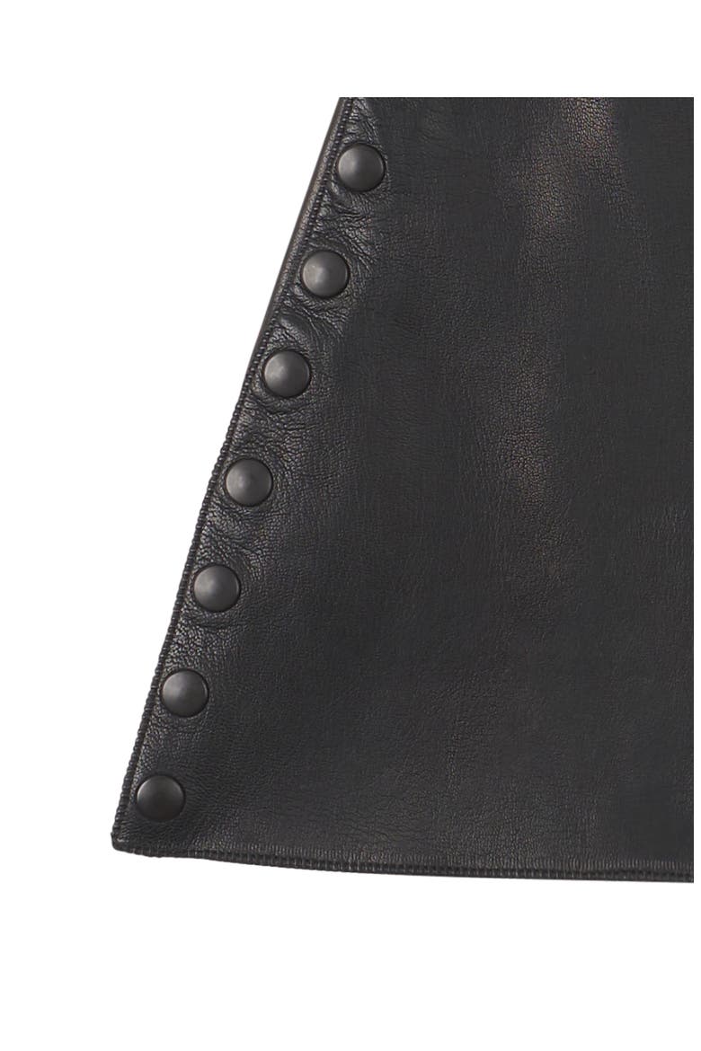 Large Leather Gloves, Alternate, color, Black