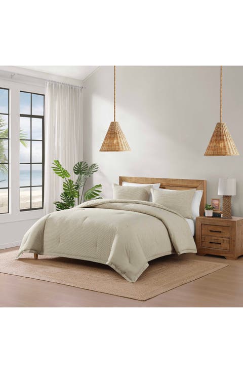 San Andreas Textured Cotton Duvet Set