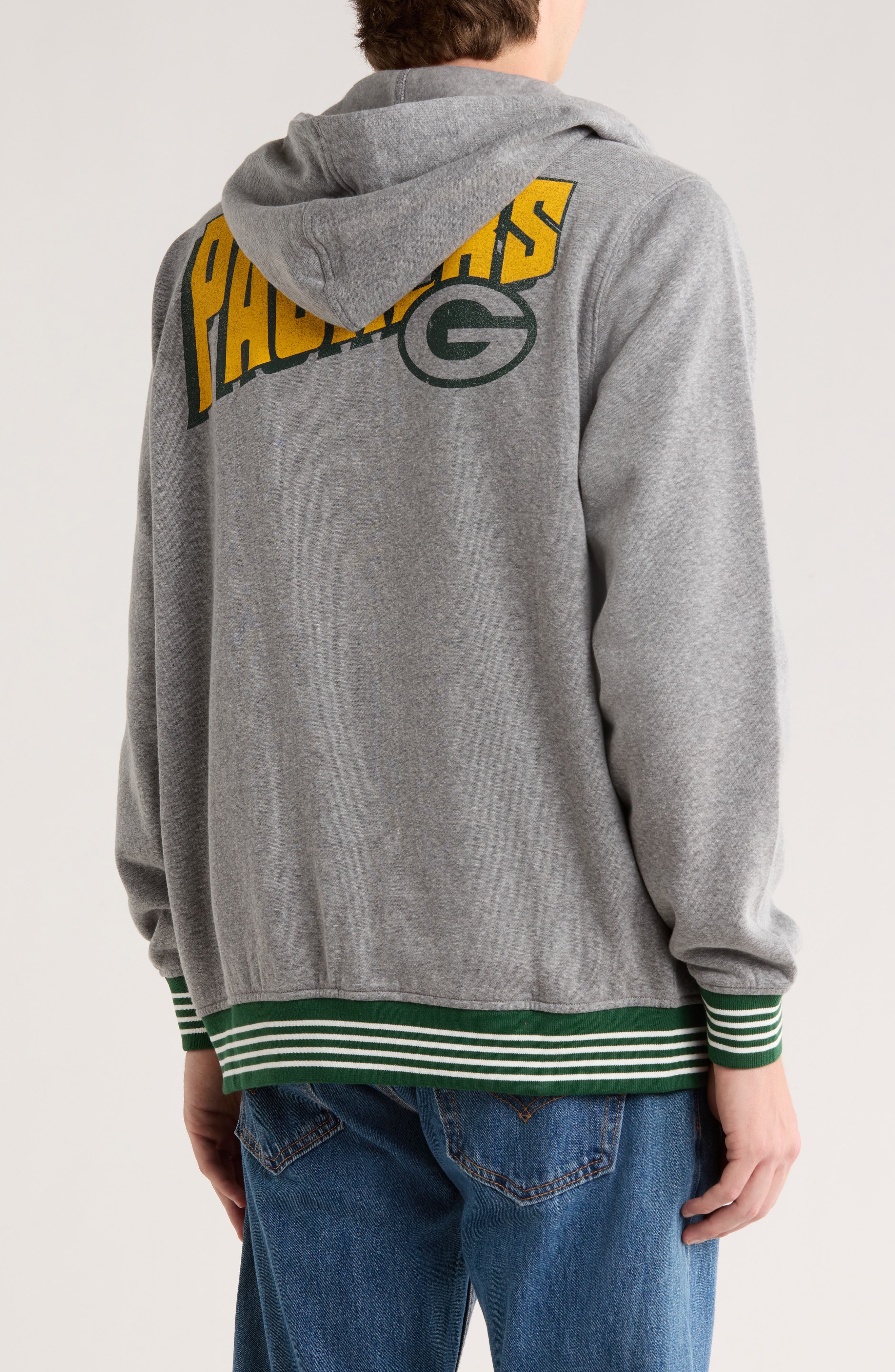 Junk Food Field Goal Packers Full Zip Hoodie (Men) | Nordstromrack