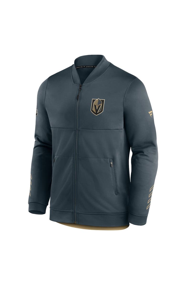 FANATICS Men's Fanatics Branded Charcoal Vegas Golden Knights Locker Room Full-Zip Jacket, Alternate, color, 