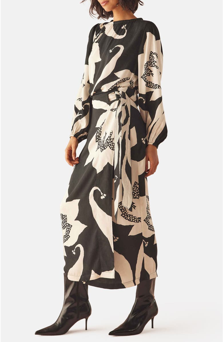 Omika Ayla Blouse, Alternate, color, Audrey Nocturne