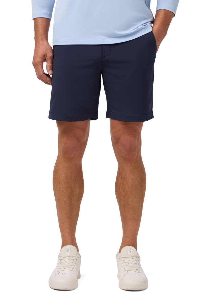 Deck Performance Shorts, Main, color, NAVY SOLID