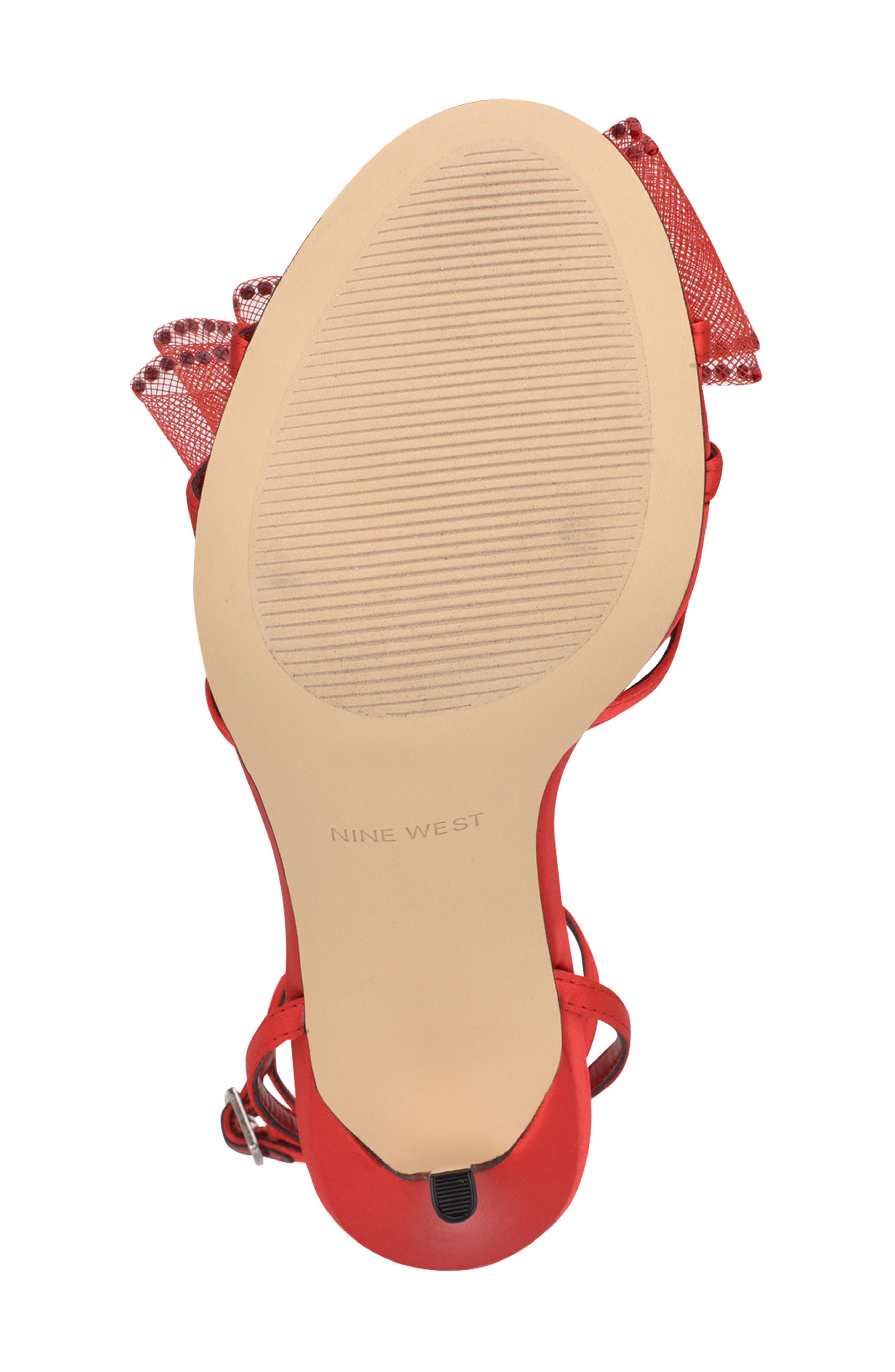 Minky Ankle Strap Sandal, Alternate, color, MED RED
