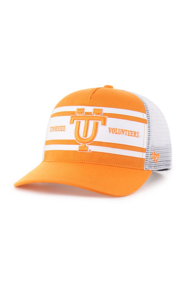 '47 Youth '47 Tennessee Orange/White Tennessee Volunteers Super Stripe Hitch Adjustable Trucker Hat, Main, color, Tennessee Orange