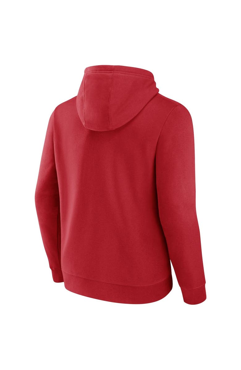 FANATICS Men's Fanatics Branded Red Bayern Munich Five-Star Crest Fitted Pullover Hoodie, Alternate, color, 