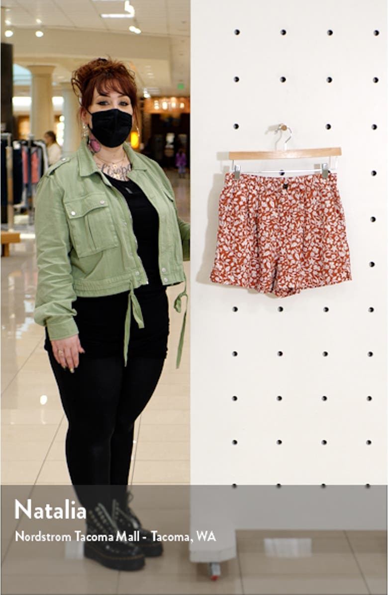 Linen Blend Track Shorts, sales video thumbnail