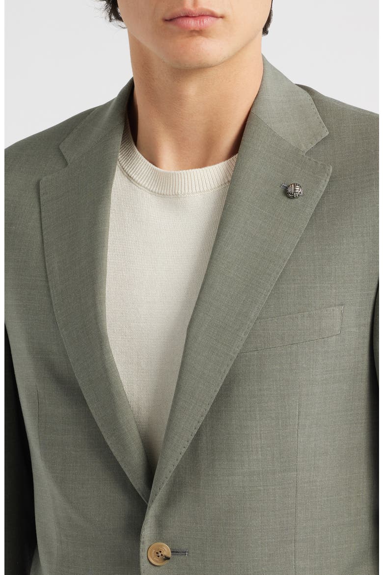 Esprit Contemporary Fit Sage Green Wool Blend Suit, Alternate, color, SAGE