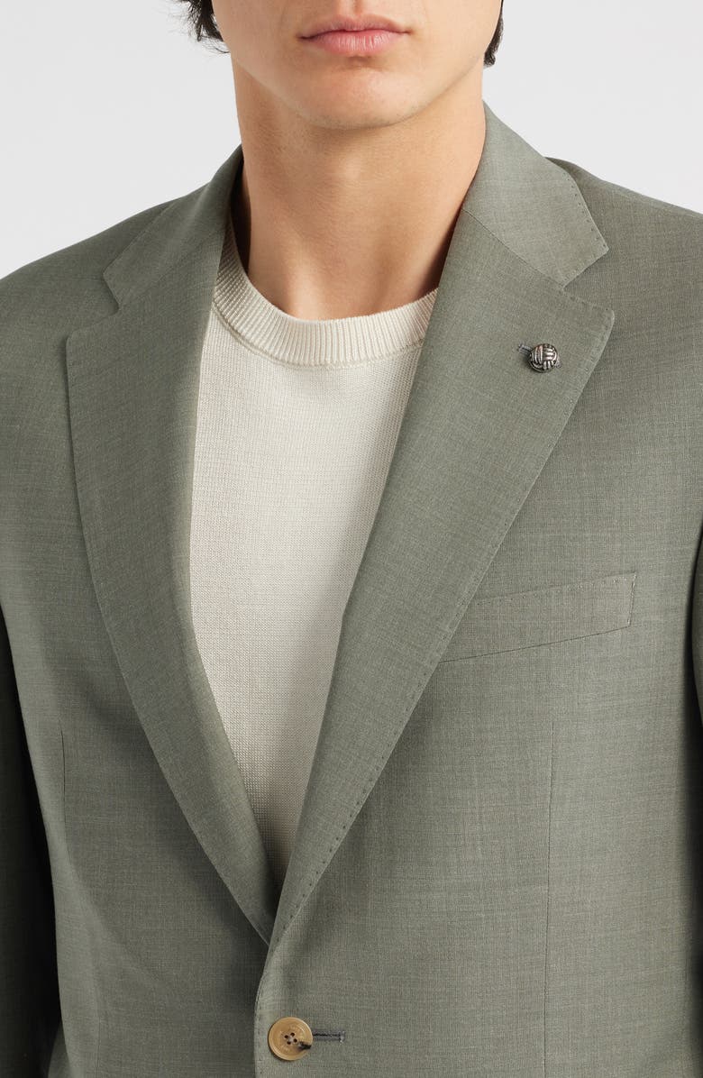 Jack Victor Esprit Contemporary Fit Sage Green Wool Blend Suit, Alternate, color, Sage