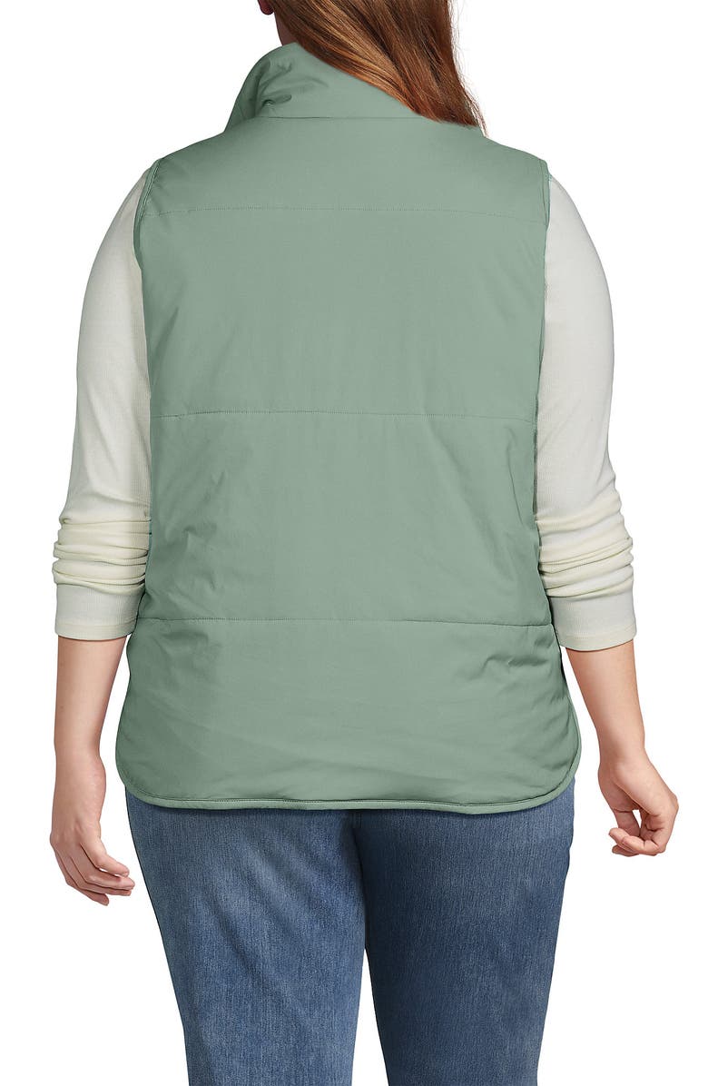 Lands' End WanderFree Insulated Vest, Alternate, color, Lily Pad Green