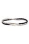 Braided Sterling Silver & Leather Double Wrap Bracelet
