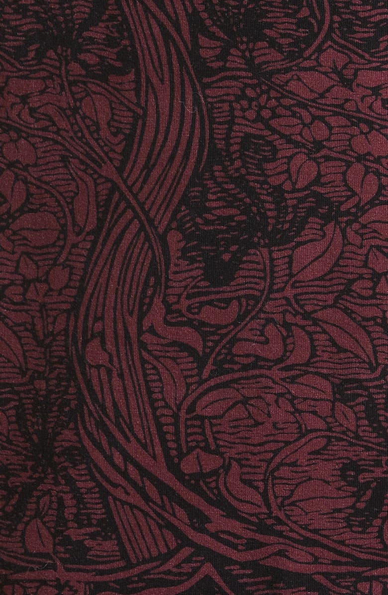 Ted Baker London Eleanor Floral Long Sleeve Body-Con Dress, Alternate, color, 