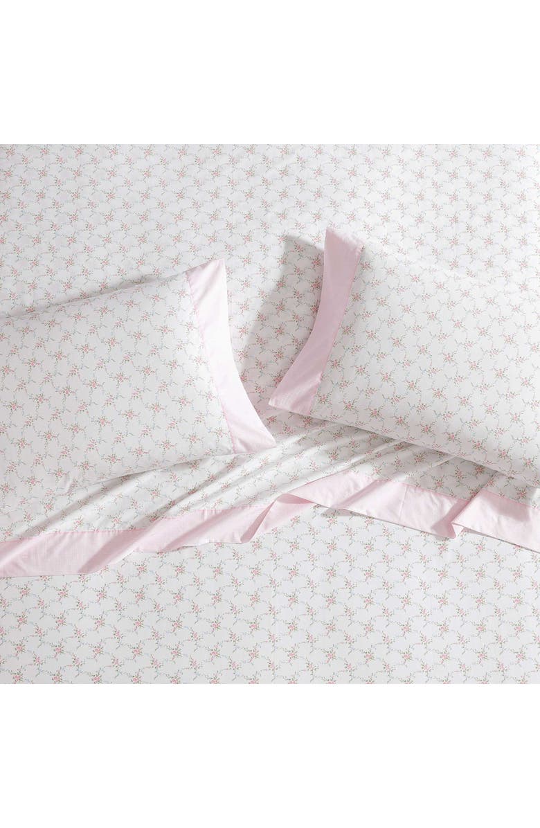 Lynda Floral Cotton Percale Sheet Set