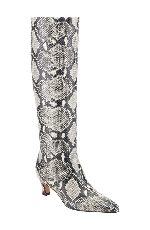 Erynn Knee High Kitten Heel Boot