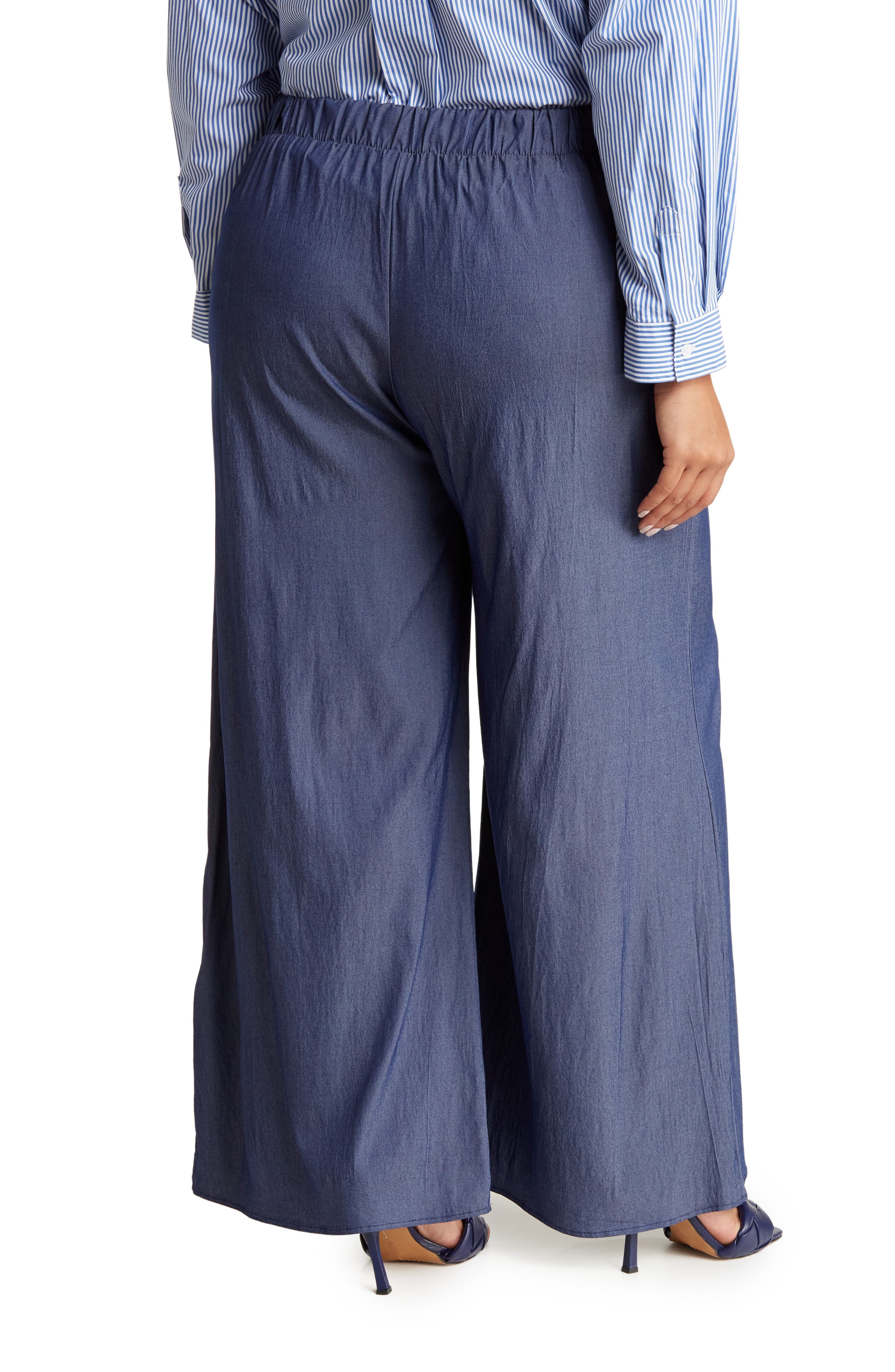 Pleated Straight Leg Pants - image 2