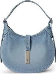 Polo Ralph Lauren Small Polo ID Denim Shoulder Bag