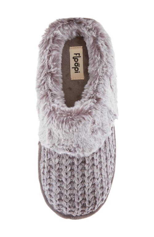 Floopi Faux Shearling Lined Slipper In Gray